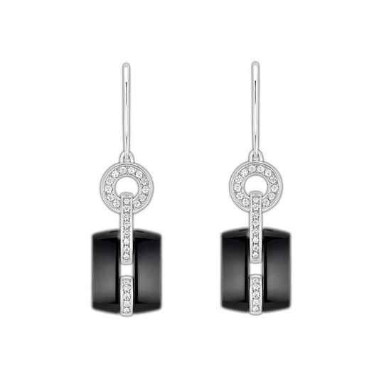 XNE-J10195 drilled ceramic ear hooks