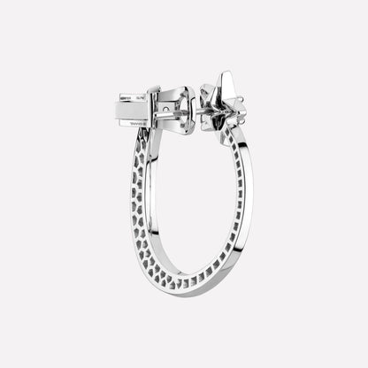 XNE-J2818 star full diamond earrings
