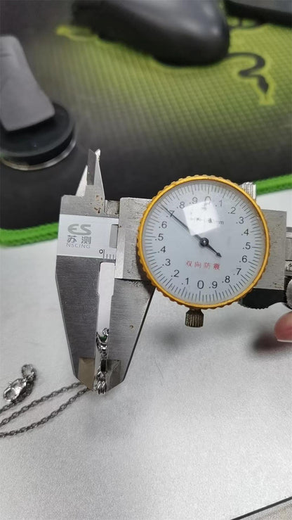 APM-912825星球回形别针小清新密钻项链