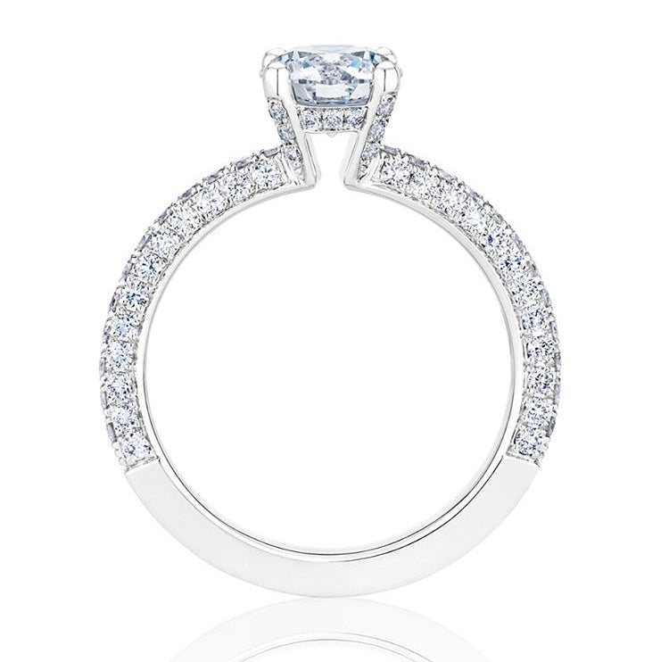 DBES-J1DD70BP Crossed Four-Prong 1.5ct Single Head Ring