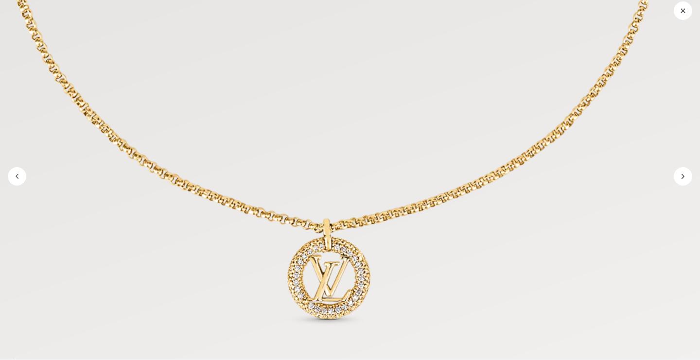 LV-M00759 full diamond LVLOGO round pendant