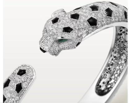 KDY-N6717517 round hole full diamond agate leopard straight bracelet