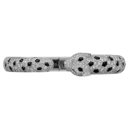 KDY-N6717517 round hole full diamond agate leopard straight bracelet