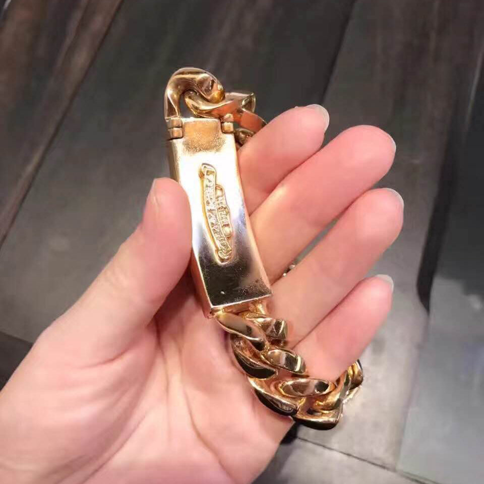KLX-SZ356229镶石复古十字矛花剑扭8字牛仔手链