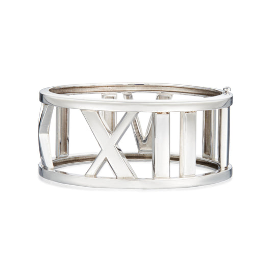 TIF-777982 wide Roman numeral bracelet