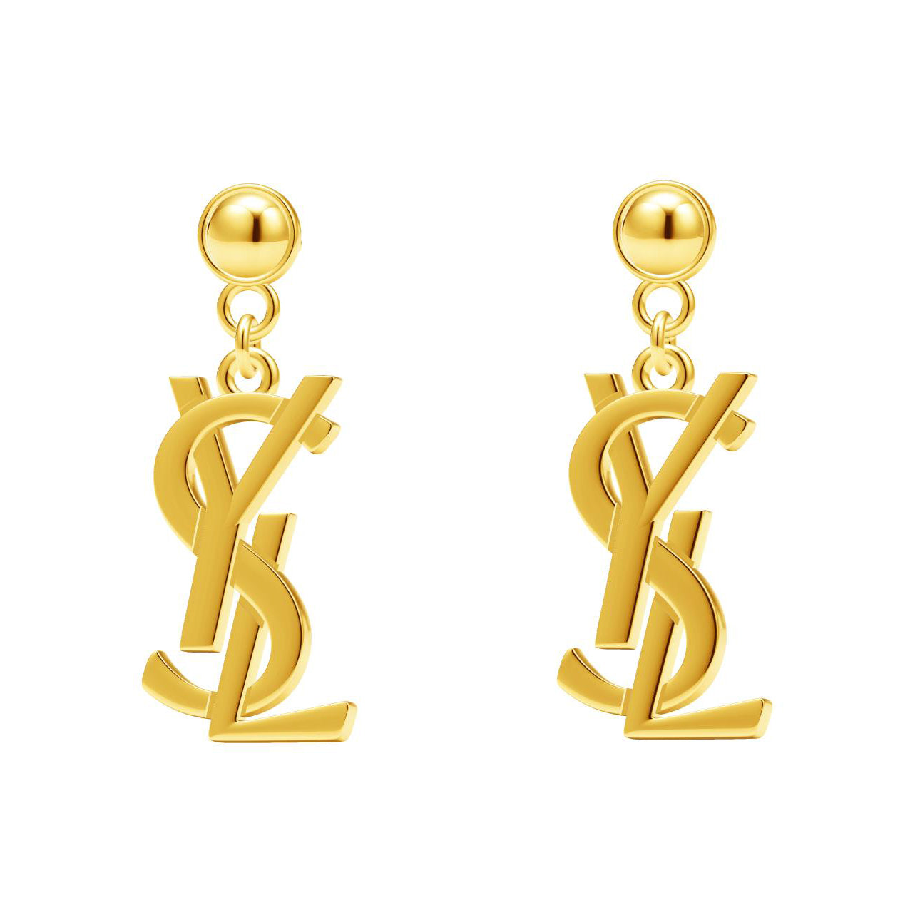 YSL-117724光金字母YSL耳钉