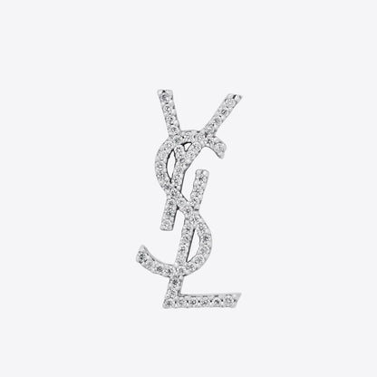 YSL-761535Y满钻字母YSL耳环