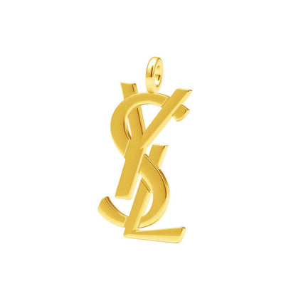 YSL-P0328光金字母YSL吊坠