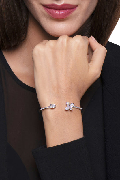 PB-15426BX small flower open bracelet 17#