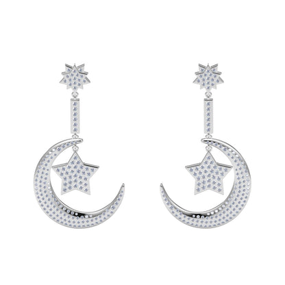 XNE-J16039 Star Moon Earrings Customer Edition