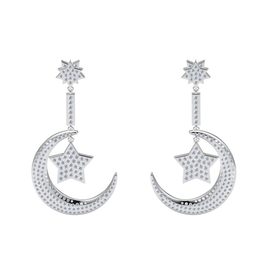 XNE-J16039 Star Moon Earrings Customer Edition