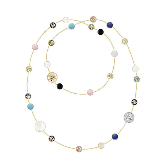 DA-JRDV94003 eight-pointed star disc necklace