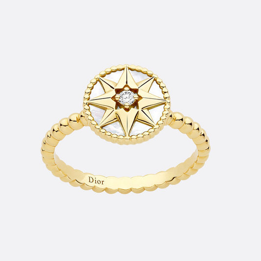 DIOR-JRDV95191 10MM八芒星星罗盘辘珠戒指14#