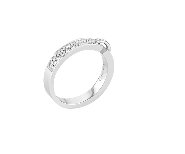 SM-081760 3.4 inclined rod full diamond bar ring