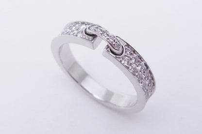 SM-081760 3.4 inclined rod full diamond bar ring