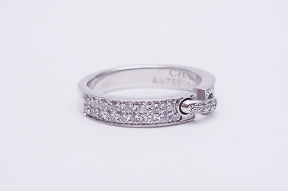 SM-081760 3.4 inclined rod full diamond bar ring