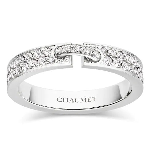 SM-081760 4.8 wide inclined rod dense diamond straight ring