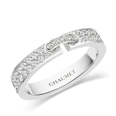 SM-081760 4.8 wide inclined rod dense diamond straight ring
