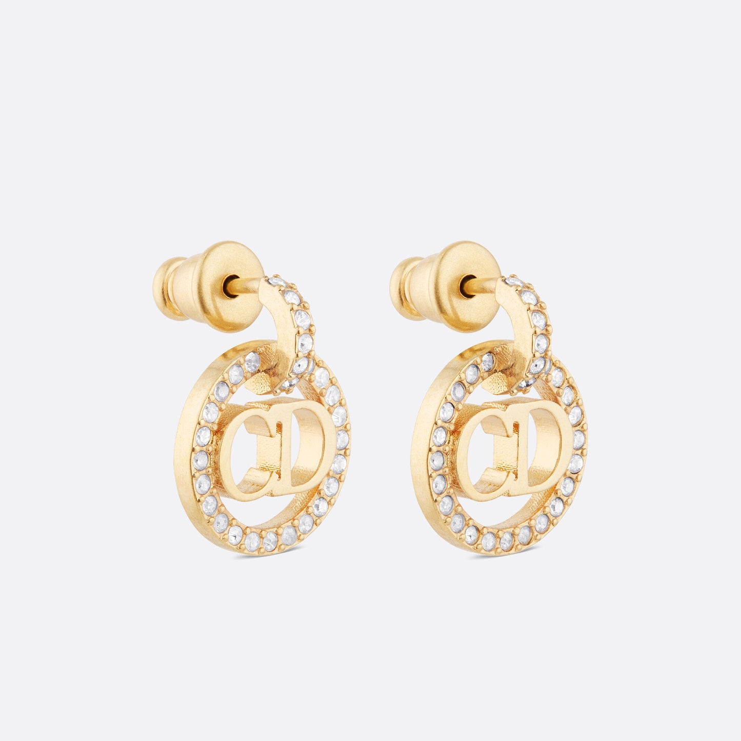 DIOR-E1911CDLCY 14.3mm字母CD圆形耳钉耳环