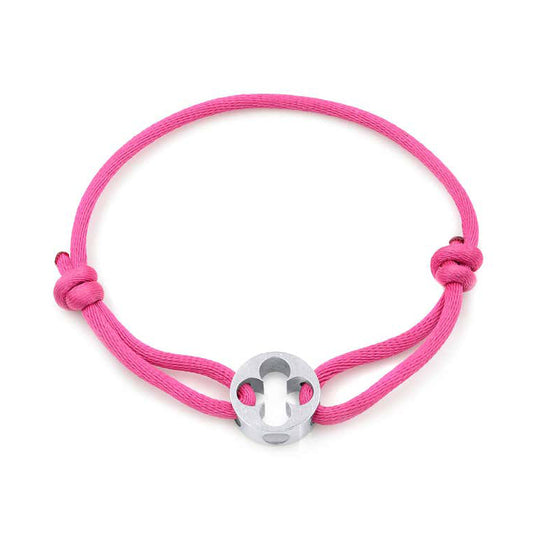 LV-Q95202 15MM wide black rope four-leaf clover passepartout bracelet