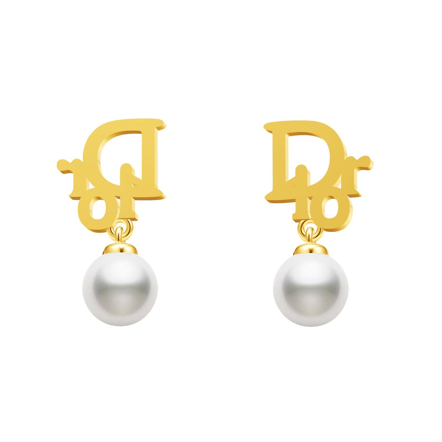 DA-JOUI93619字母耳钉（主石8.16mm）