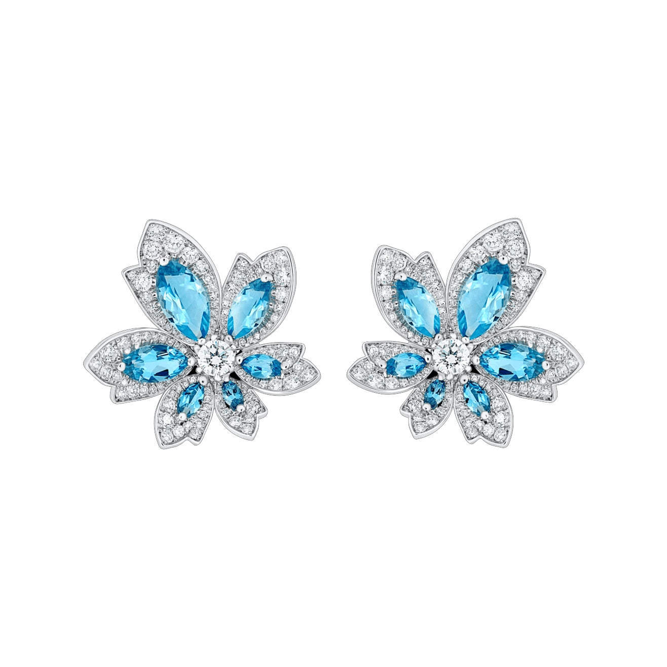 HW-831325 Six-lobed Marquise Diamond Ear Pat