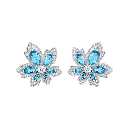 HW-831325 Six-lobed Marquise Diamond Ear Pat