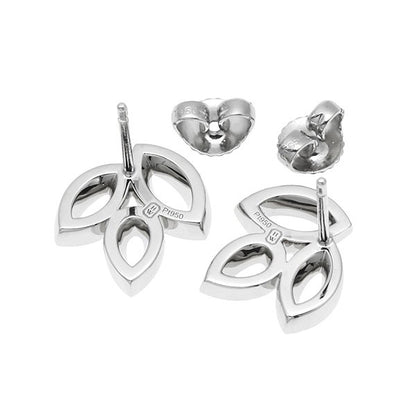 HW-EADPPO1MLC horse eye stud earrings, full of diamonds