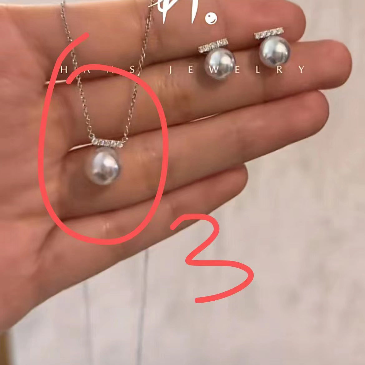 TSQ-795906珠珠串珍珠栓链吊坠项链