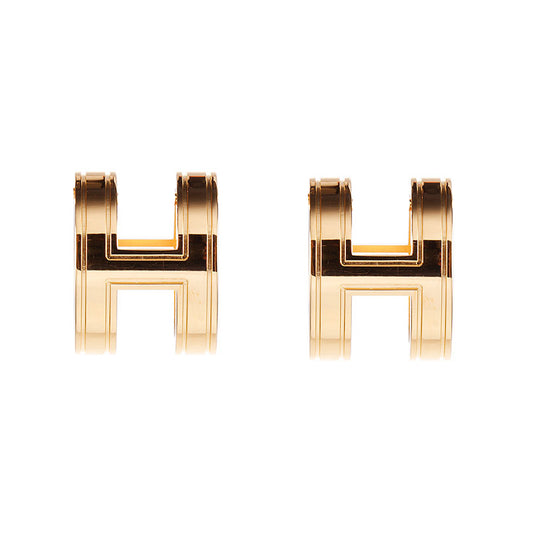 AMS-H415939 12x9.6mm letter egg-shaped H earrings