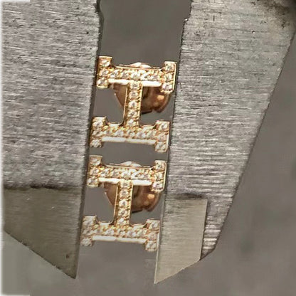 AHS-H214663F stud earrings full of diamonds (pair)