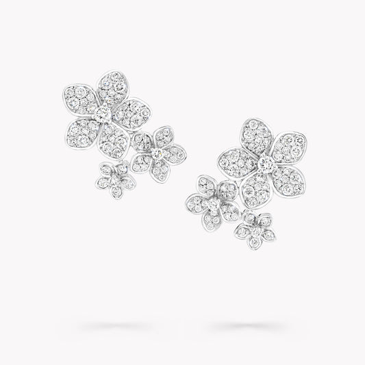 GLF-RGE1739 five-petal flower earrings
