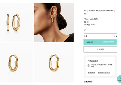 TIF-72342852中号锁耳环
