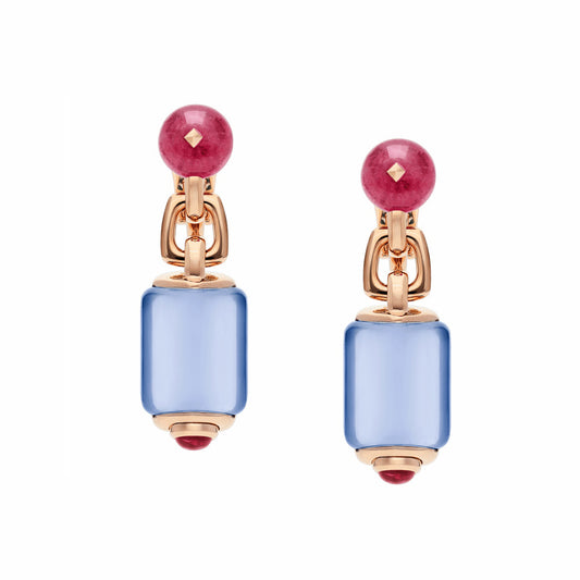 BGL-59074 peach tip colorful treasure earrings