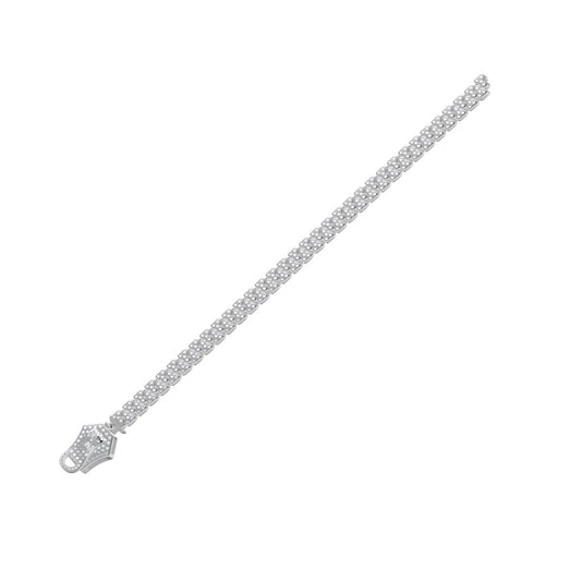 VCA446706 zipper diamond bracelet