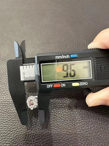 DA-JBAG94049三颗红宝玫瑰花开口电黑戒指