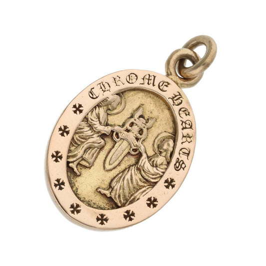 KLX-CH231008 light gold angel pendant