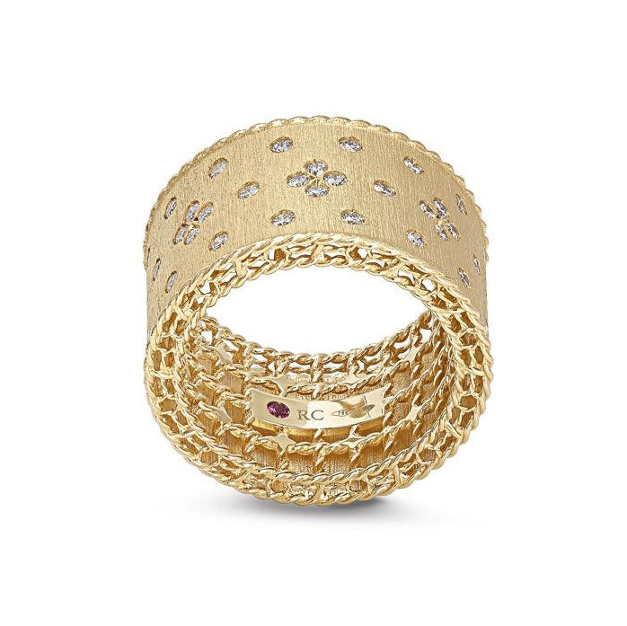 LBT-ADR777RI2642 13.2MM扭绳编织宽直臂钻石条戒