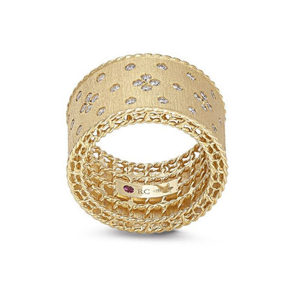 LBT-ADR777RI2642 13.2MM扭绳编织宽直臂钻石条戒