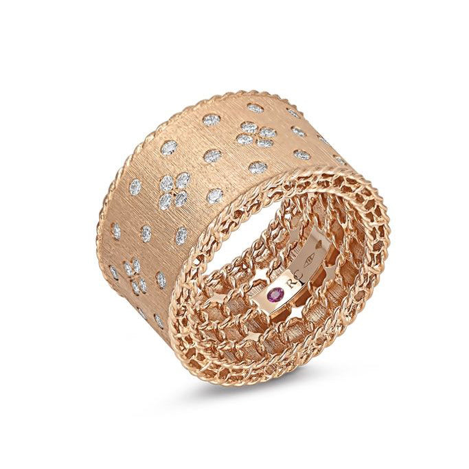 LBT-ADR777RI2642 13.2MM扭绳编织宽直臂钻石条戒