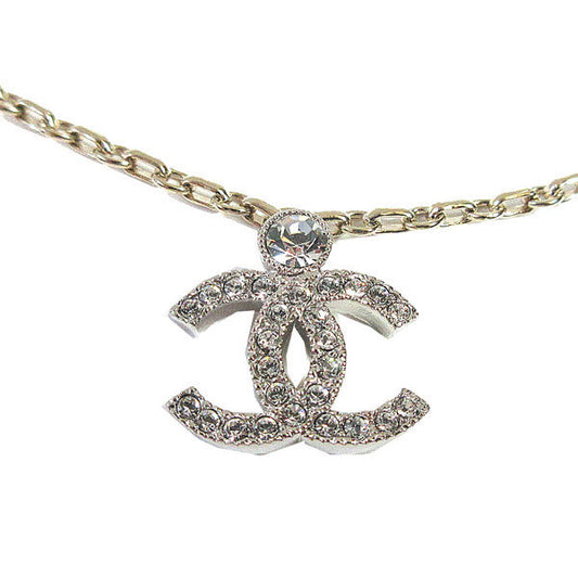 XNE-ABC147 20.3MM Double C Reel Dense Beads Bezel-set Round Diamond Pendant