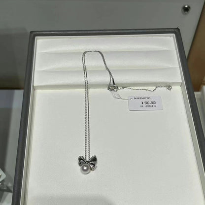 YMB-268163珍珠蝴蝶结吊坠珍珠8.2mm