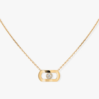 MSK-12944 movable four-claw stone bolt chain pendant necklace