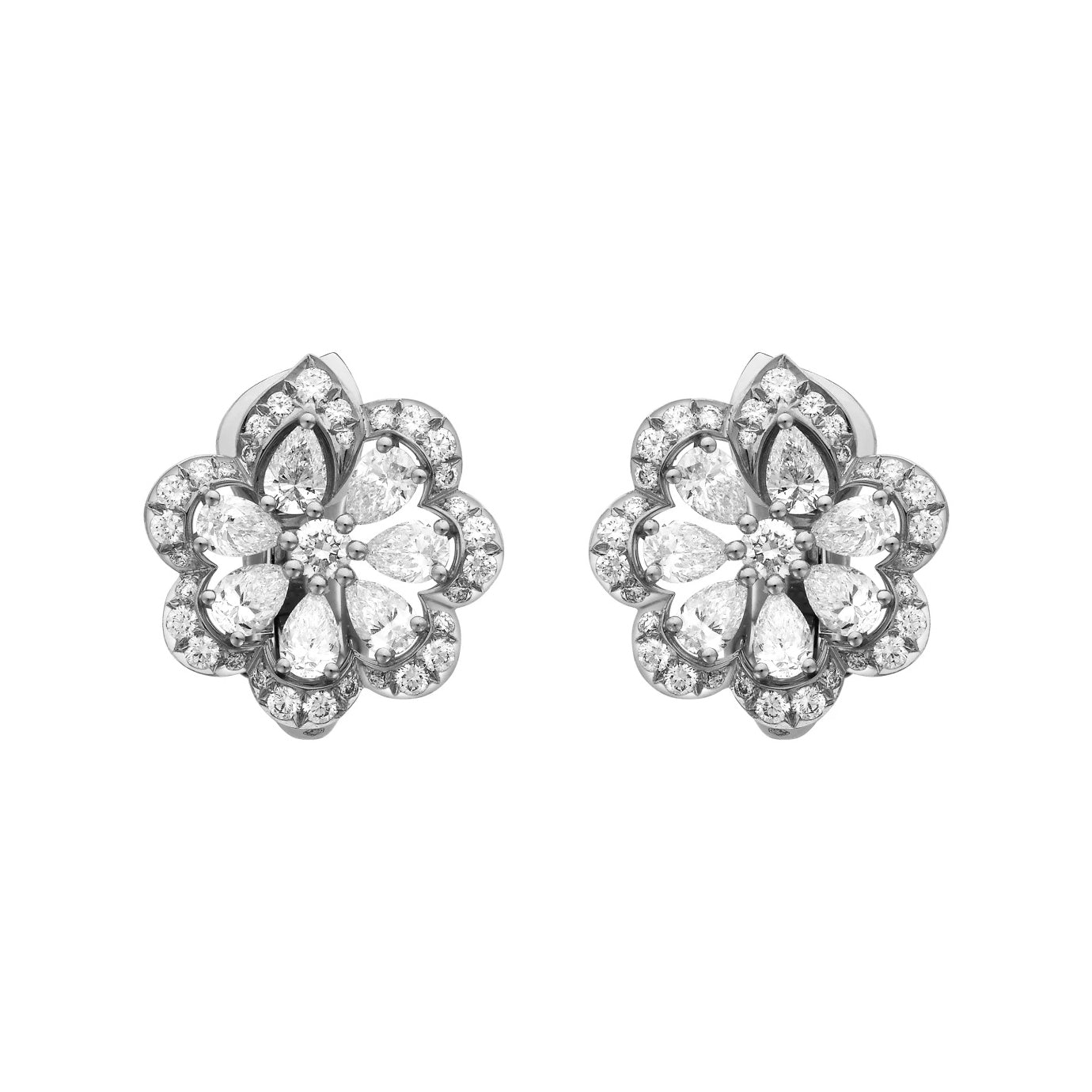 XB-848347-1001 Water Wave Lace Butterfly Ear Pat