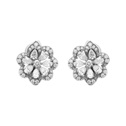 XB-848347-1001 Water Wave Lace Butterfly Ear Pat