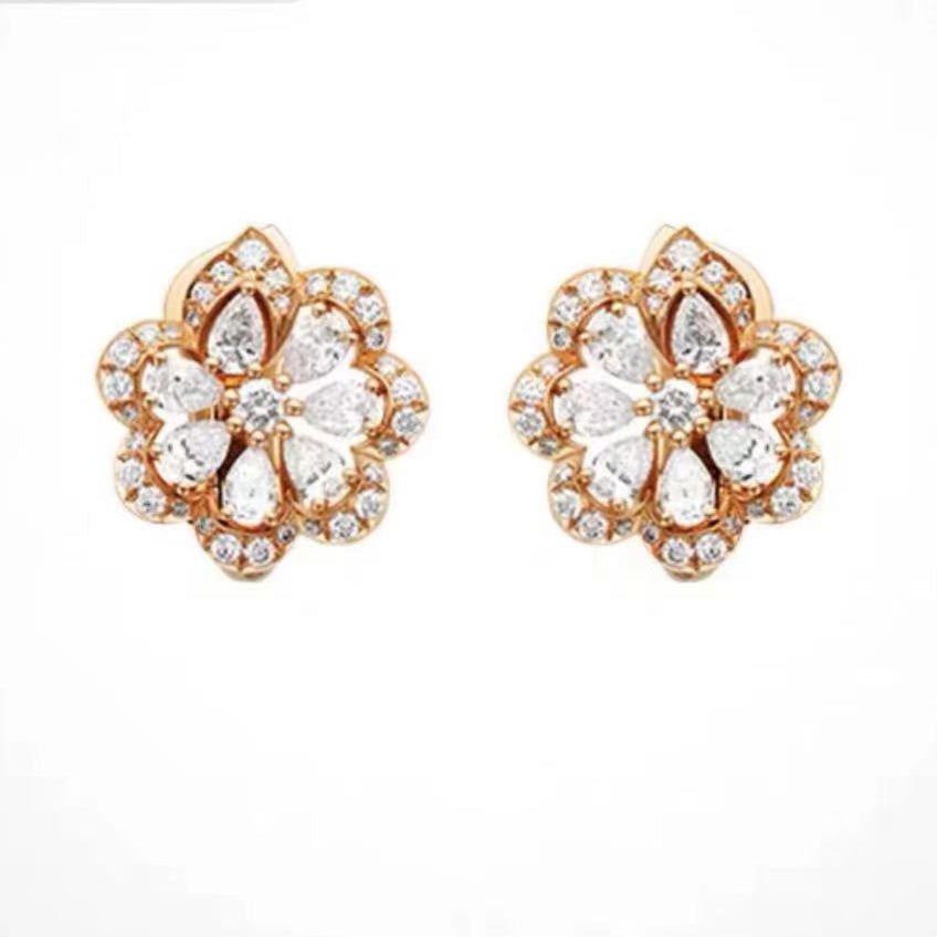 XB-848347-1001 Water Wave Lace Butterfly Ear Pat