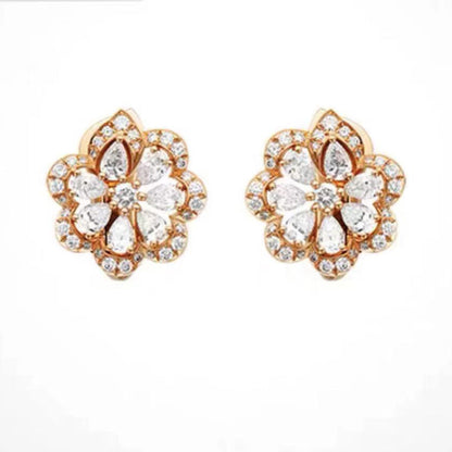 XB-848347-1001 Water Wave Lace Butterfly Ear Pat