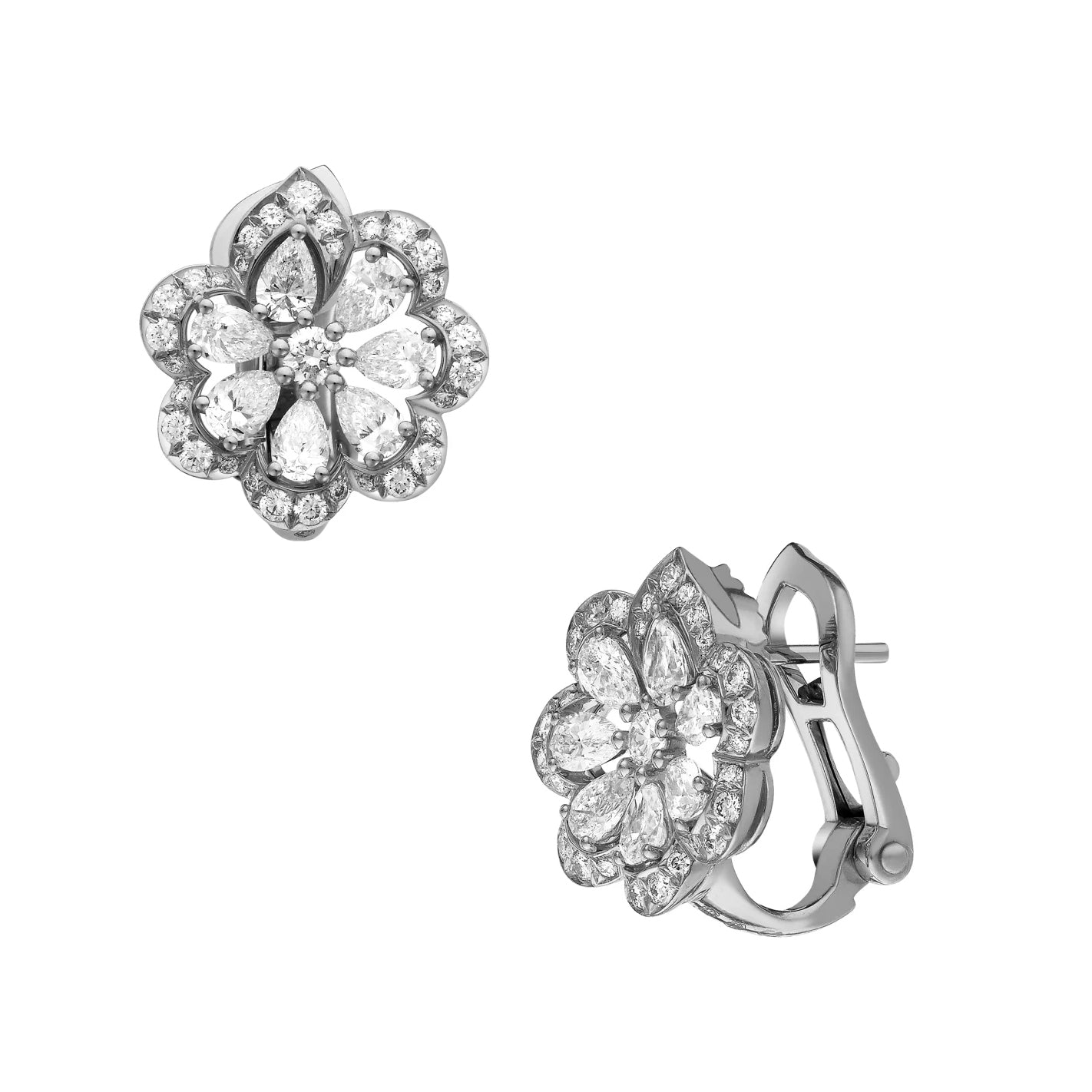 XB-848347-1001 Water Wave Lace Butterfly Ear Pat