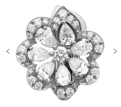 XB-848347-1001 Water Wave Lace Butterfly Ear Pat
