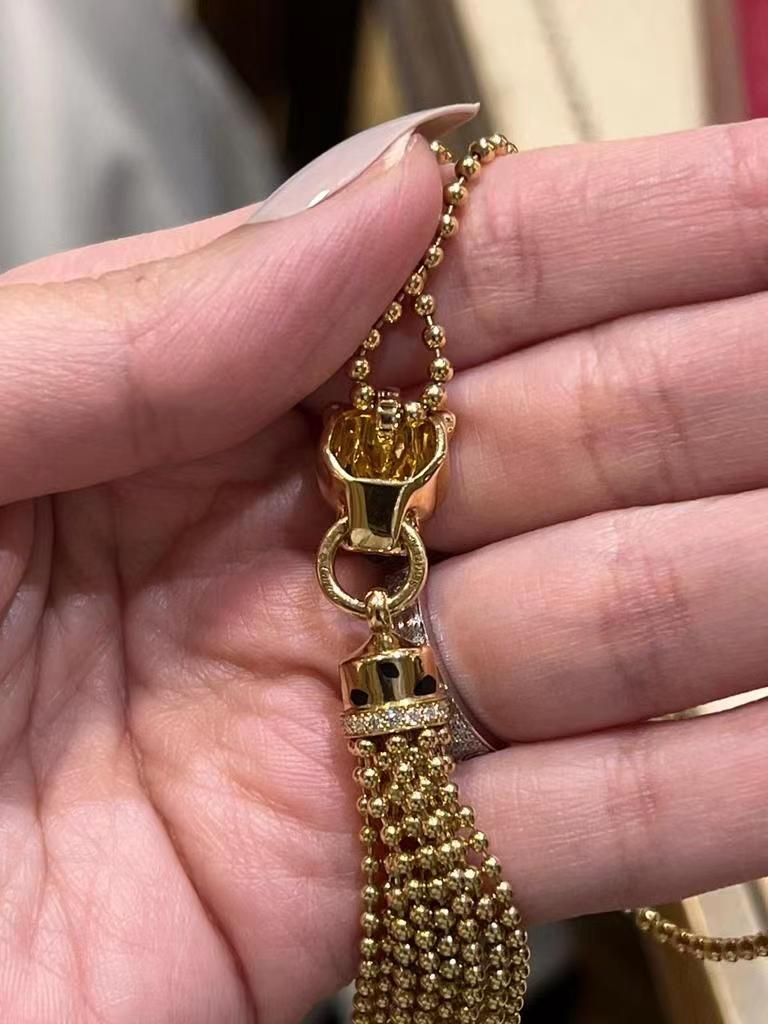 KDY-N7424121 leopard head bite ring pendant